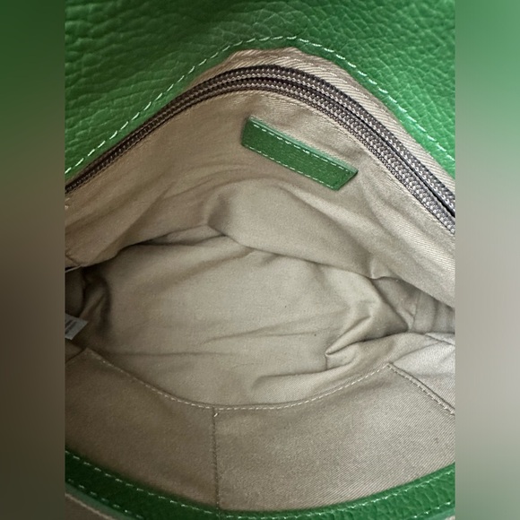 Authentic Versace Collection Convertible Green Leather Bag with Gold Hardware - Picture 13 of 16